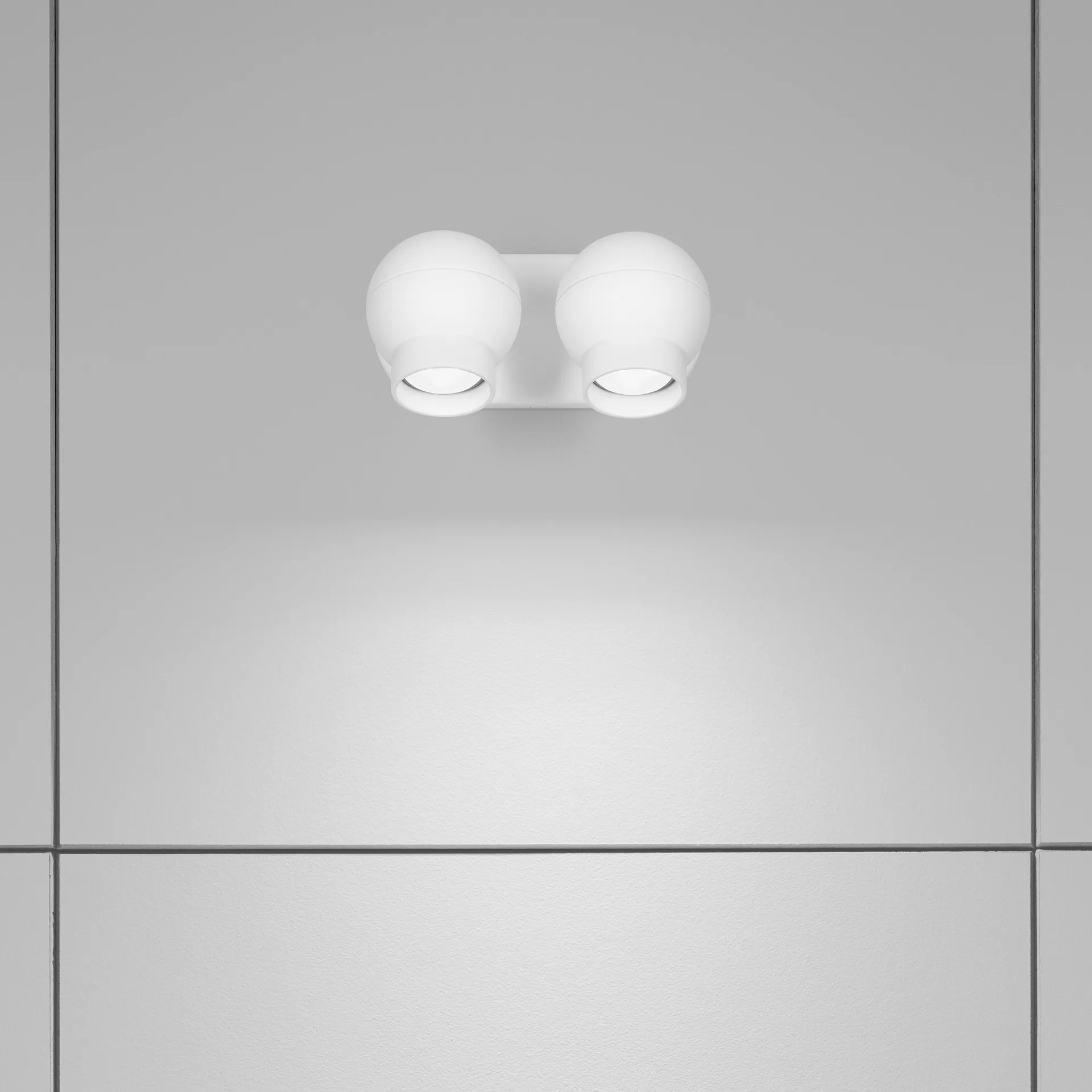 Ogle μίνι twin φωτιστικό τοίχου, λευκό Ateljé Lyktan