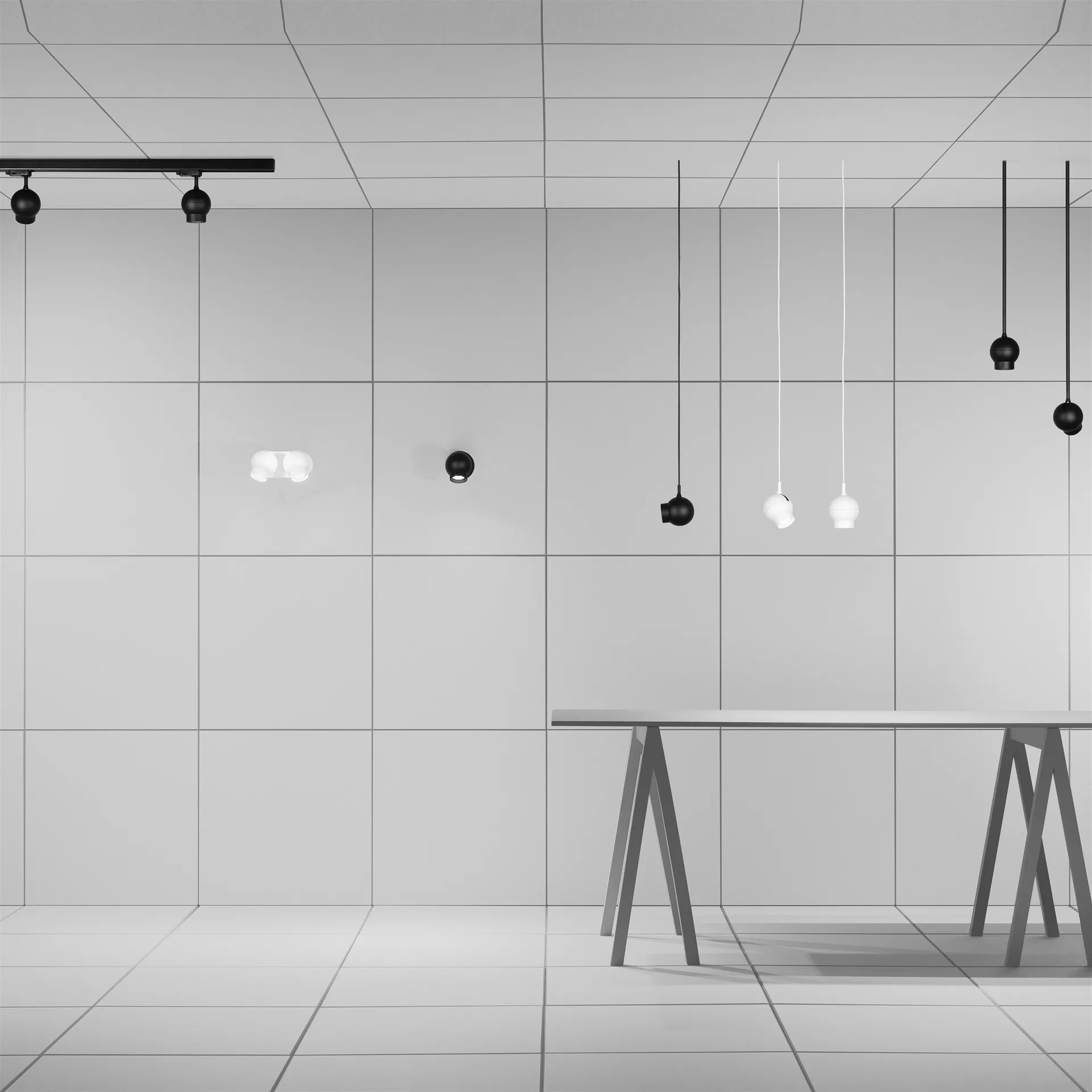 Ogle μίνι φωτιστικό τοίχου, λευκό Ateljé Lyktan