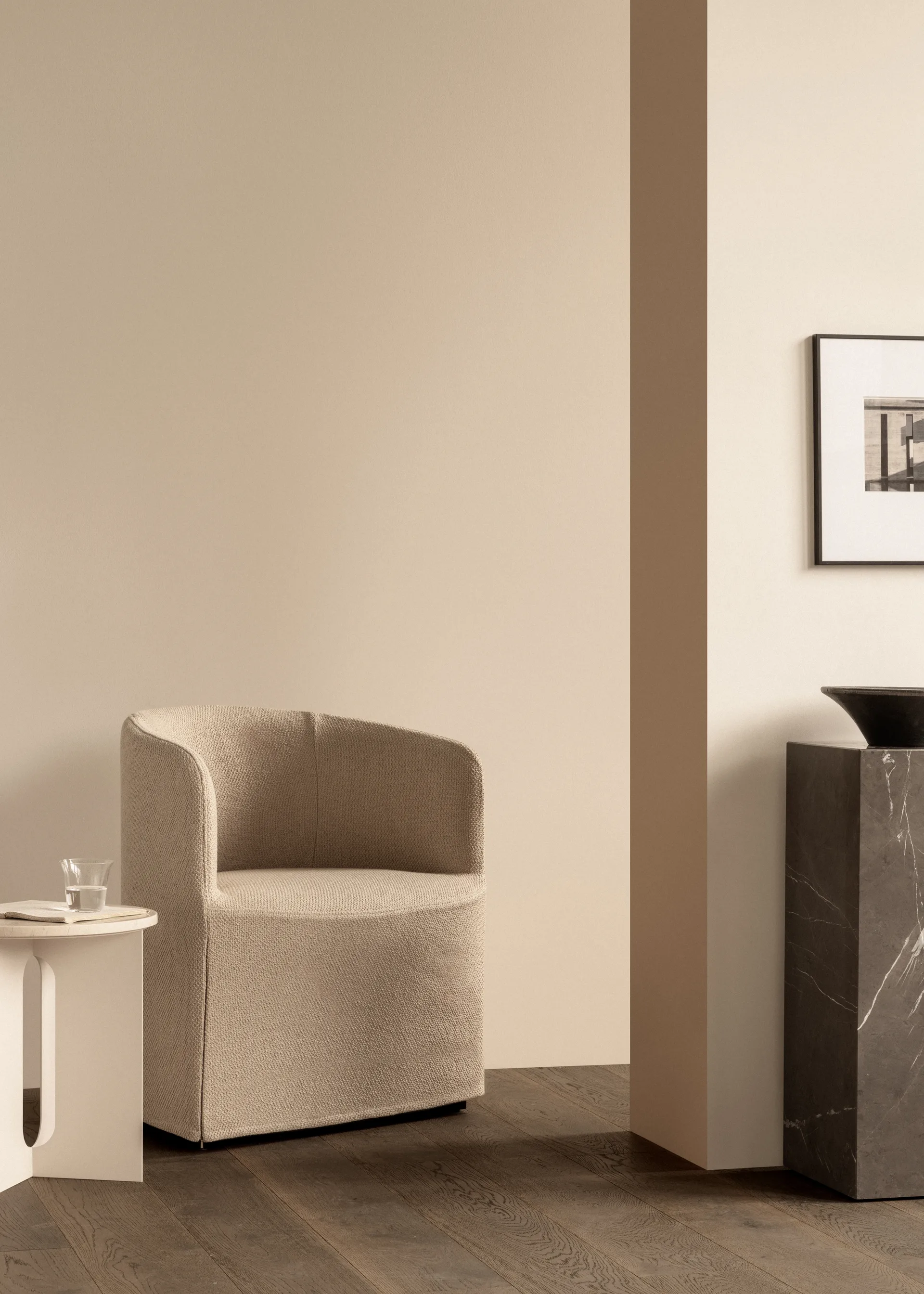 Πλίνθος ψηλό τραπεζάκι 30x30x51 εκ, Grey galaxy Audo Copenhagen