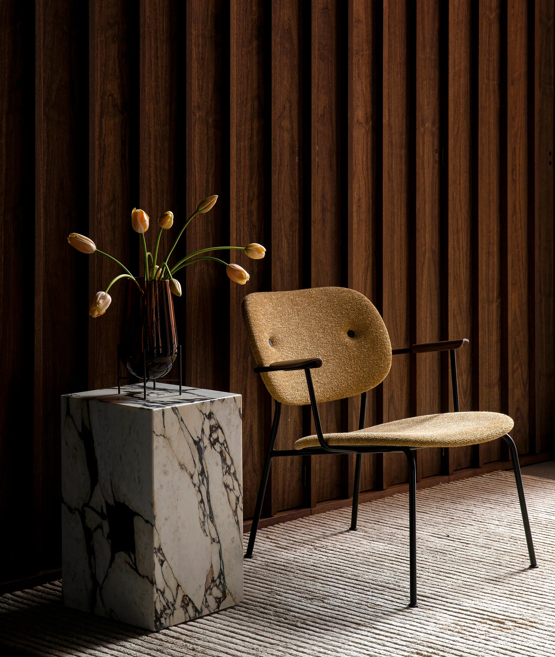 Πλίνθος ψηλό τραπεζάκι 30x30x51 εκ, Multi rose Audo Copenhagen