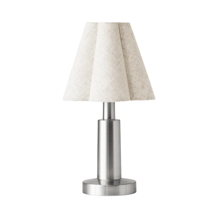 Admiral φορητή επιτραπέζια λάμπα - Chrome-linen, 27 εκ. - Audo Copenhagen