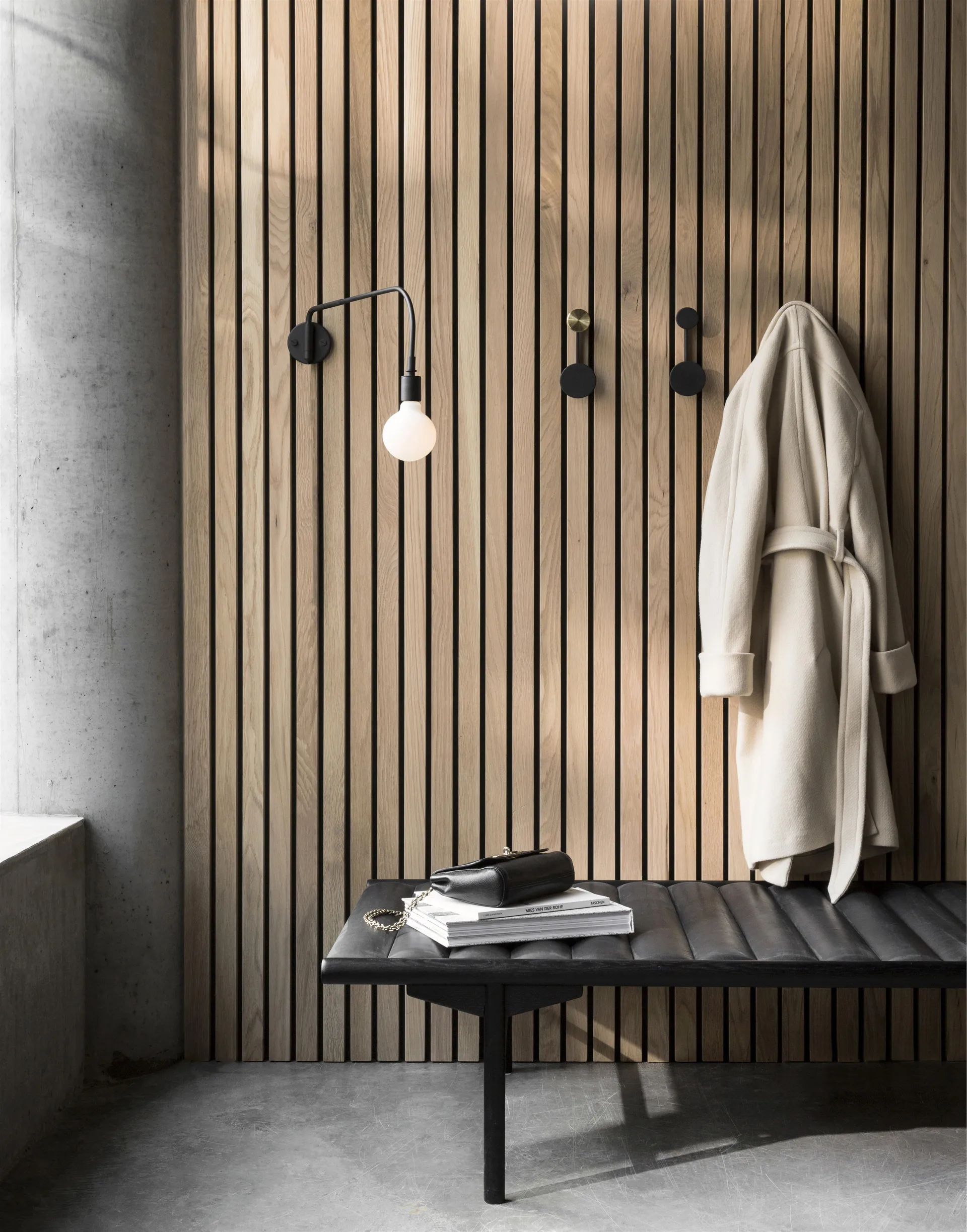 Afteroom κρεμάστρα ρούχων μικρή, μαύρος ορείχαλκος Audo Copenhagen