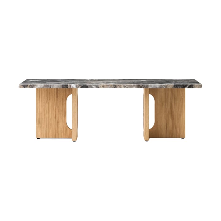 Androgyne τραπεζάκι σαλονιού 45x120 cm - Grey galaxy-ακατέργαστη βελανιδιά - Audo Copenhagen