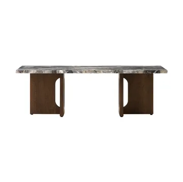 Androgyne τραπεζάκι σαλονιού 45x120 cm - Grey galaxy-σκούρα βελανιδιά - Audo Copenhagen