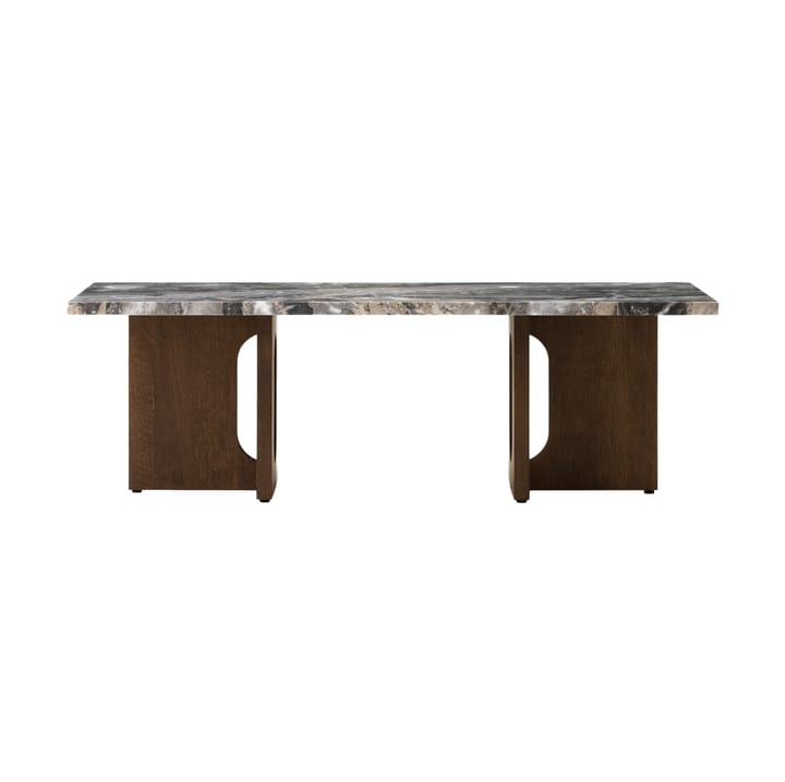 Androgyne τραπεζάκι σαλονιού 45x120 cm - Grey galaxy-σκούρα βελανιδιά - Audo Copenhagen