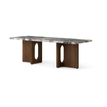 Androgyne τραπεζάκι σαλονιού 45x120 cm - Grey galaxy-σκούρα βελανιδιά - Audo Copenhagen