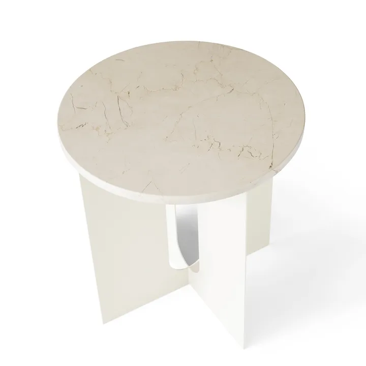 Androgyne βοηθητικό τραπεζάκι - Crystal Rose marble, Ø42 cm - Audo Copenhagen