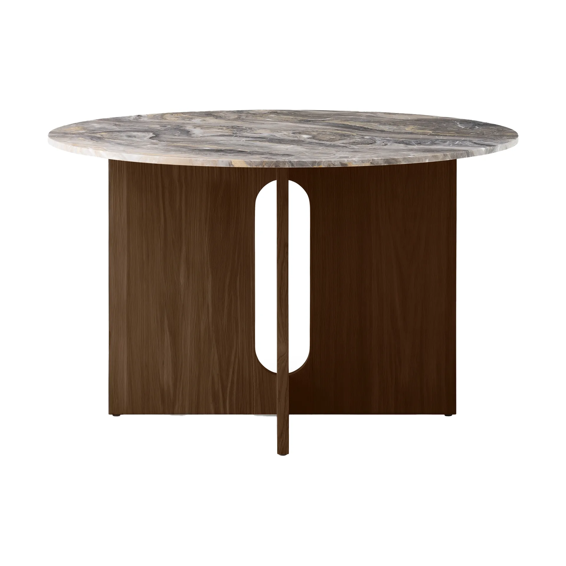 Τραπέζι Androgyne, Grey galaxy-σκούρα βελανιδιά Audo Copenhagen