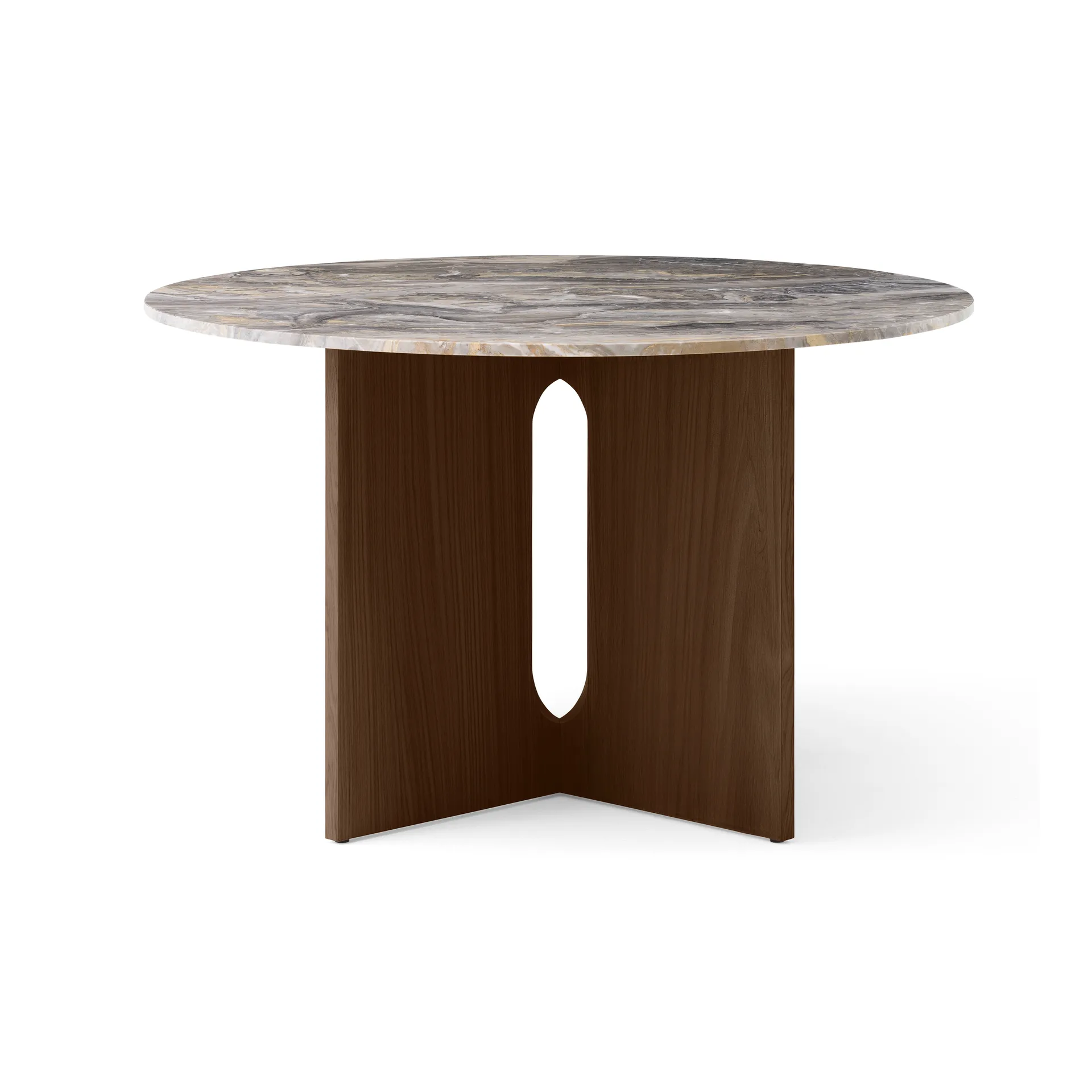 Τραπέζι Androgyne, Grey galaxy-σκούρα βελανιδιά Audo Copenhagen