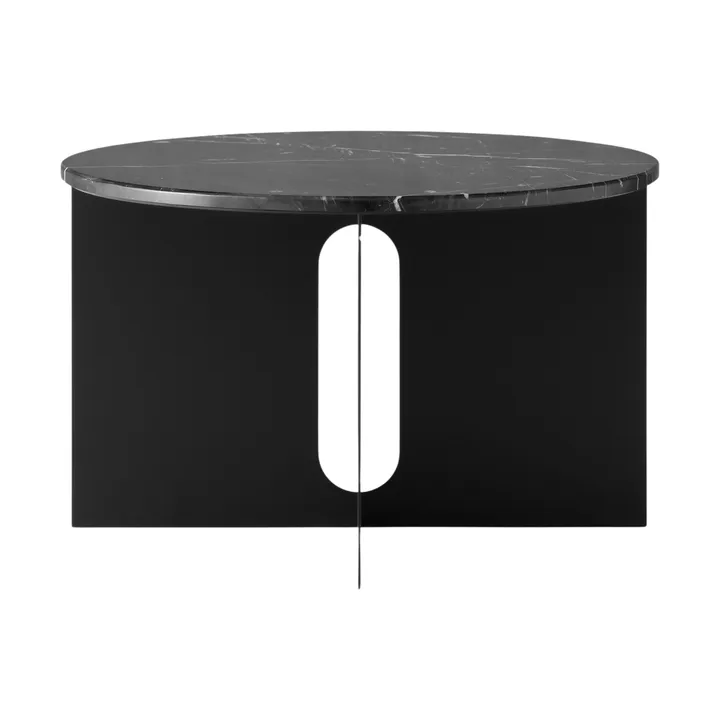 Τραπεζάκι Androgyne - Nero Marquina μάρμαρο-μαύρο ατσάλι, Ø65 εκ. - Audo Copenhagen