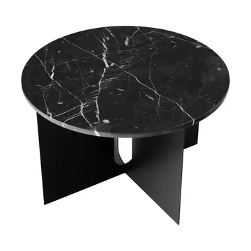 Τραπεζάκι Androgyne - Nero Marquina μάρμαρο-μαύρο ατσάλι, Ø65 εκ. - Audo Copenhagen