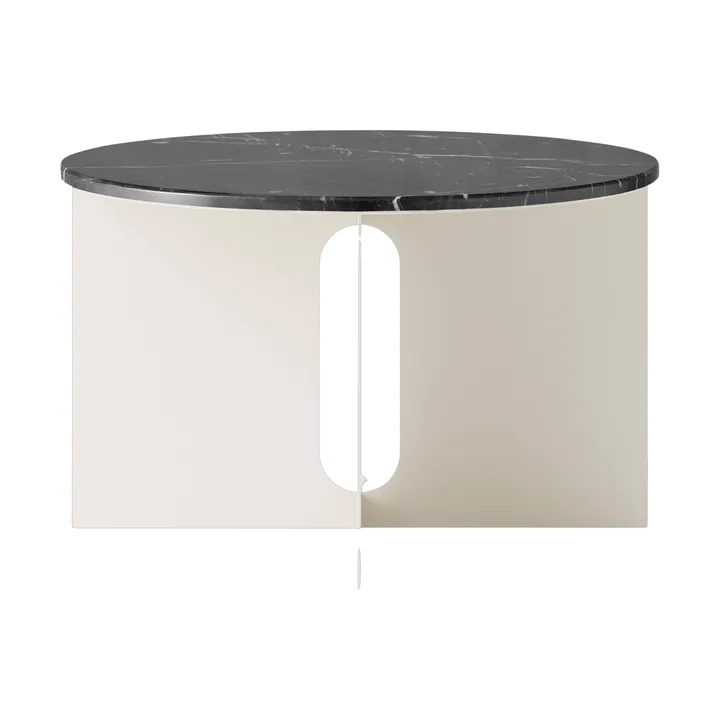 Τραπεζάκι Androgyne - Nero Marquina μάρμαρο-ivory ατσάλι, Ø65 εκ. - Audo Copenhagen