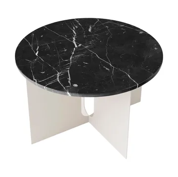 Τραπεζάκι Androgyne - Nero Marquina μάρμαρο-ivory ατσάλι, Ø65 εκ. - Audo Copenhagen