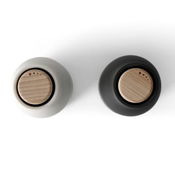 Bottle Grinder μύλος μπαχαρικών Συσκευασία 2 τμχ. - στάχτη-κάρβουνο (καπάκι από ξύλο οξιάς) - Audo Copenhagen