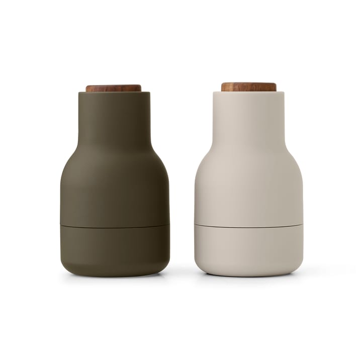 Μύλος μπαχαρικών Bottle Grinder Small 2-pack - Hunting green-beige-walnut - Audo Copenhagen