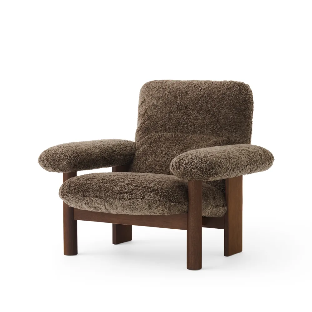 Πολυθρόνα Brasilia, Dark oak-Root sheepskin Audo Copenhagen
