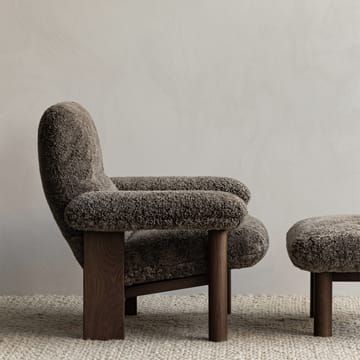 Υποπόδιο Brasilia - Dunes camel 21004 καφέ-δρυς - Audo Copenhagen