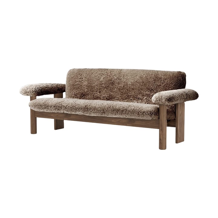 Διθέσιος καναπές, Brasilia - Walnut-Sahara sheepskin curly - Audo Copenhagen