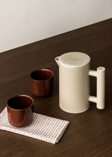 Byasa λινή πετσέτα 45x45 cm - Καμένη σιένα - Audo Copenhagen