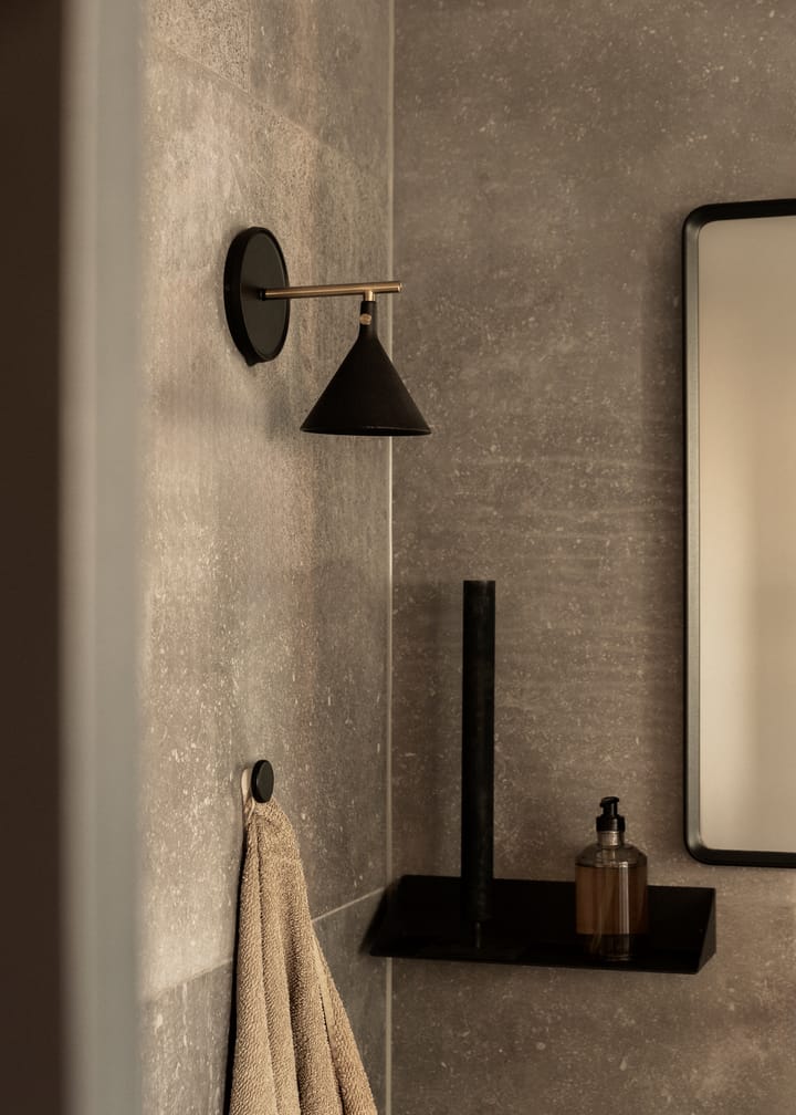 Cast Sconce φωτιστικό τοίχου diffuser εγκατάστασης, Black Audo Copenhagen