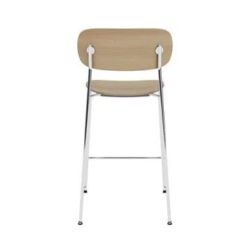 Co Bar Chair καρέκλα μπαρ - Δρυς-χρωμιωμένος χάλυβας, 65 εκ. - Audo Copenhagen