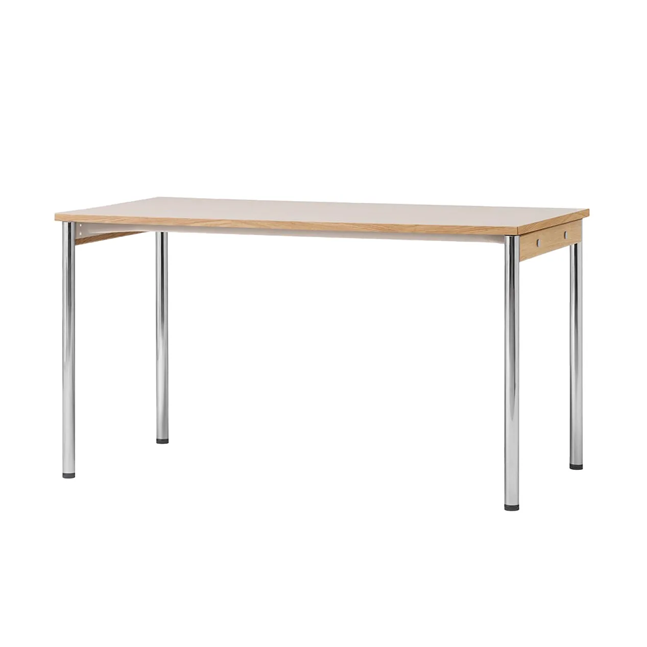 Co Table τραπέζι συνεδριάσεων 140x70cm, Chrome-laminate creme Audo Copenhagen