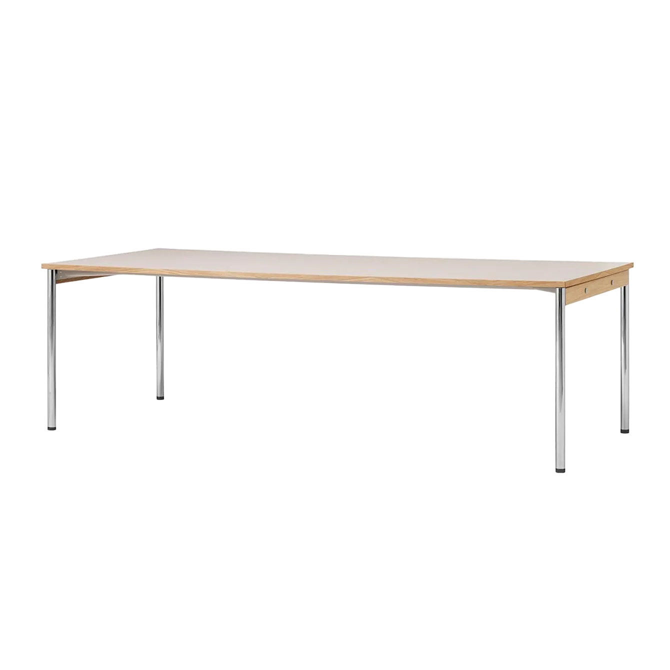 Co Table τραπέζι συνεδριάσεων 240x100cm, Chrome-laminate creme Audo Copenhagen