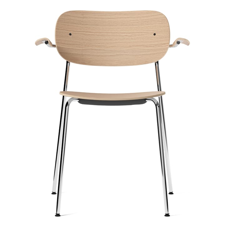 Co καρέκλα με μπράτσα και πόδια χρωμίου - δρυς - Audo Copenhagen