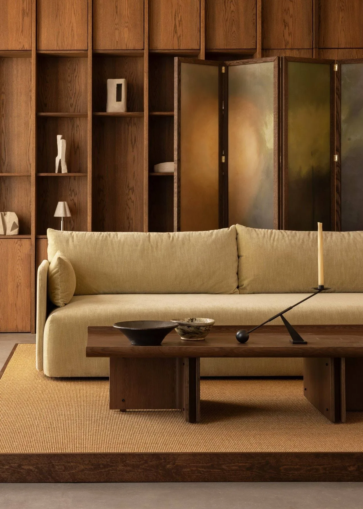 Conrad Lounge Table Oak τραπέζι σαλονιού δρυς, Σκούρα βαμμένη δρυς, 149x74 εκ. Audo Copenhagen