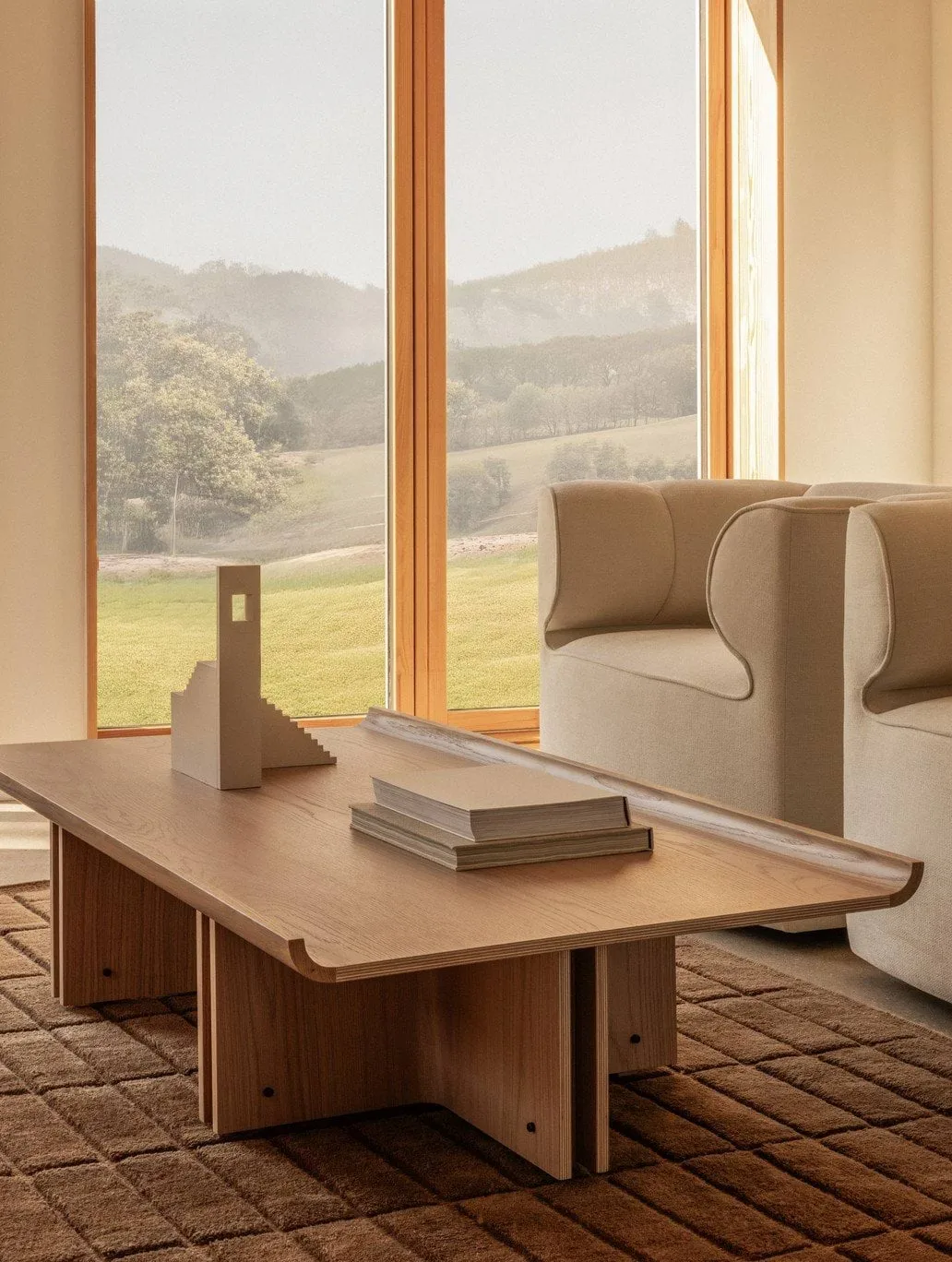 Conrad Lounge Table Oak τραπέζι σαλονιού δρυς, Σκούρα βαμμένη δρυς, 149x74 εκ. Audo Copenhagen