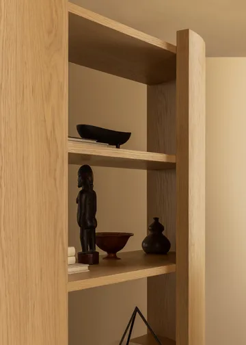 Crescent ράφι - Ακατέργαστος δρυς, 150x173 εκ.  - Audo Copenhagen