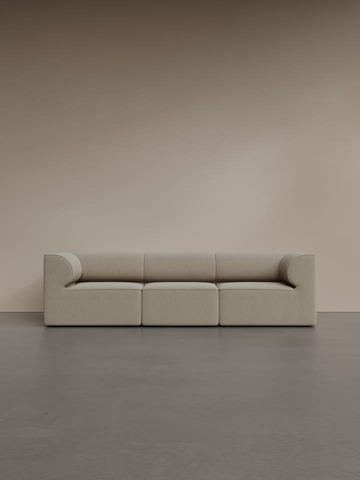 Eave 86 αρθρωτός καναπές configuration 2 - Υφασμάτινος καναπές με 3 θέσεις, ύφασμα bouclé 02 σε χρώμα μπεζ - Audo Copenhagen