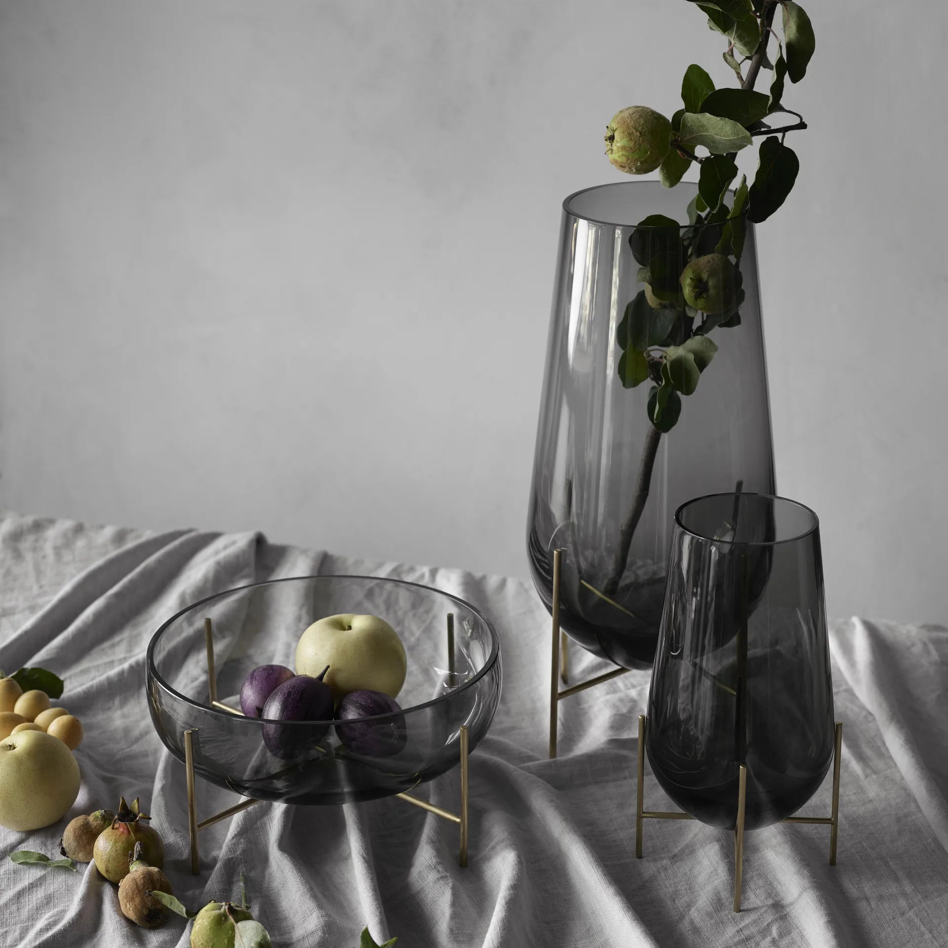 Échasse μεσαίο βάζο , φιμέ γυαλί Audo Copenhagen