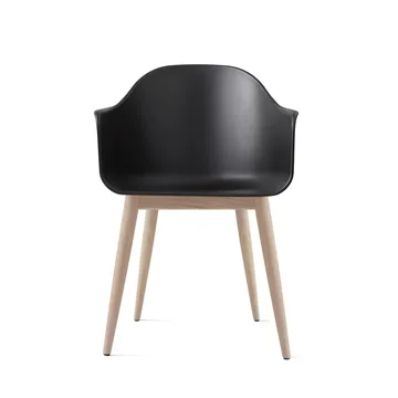 Καρέκλα Harbour με δρυινα πόδια - black - Audo Copenhagen