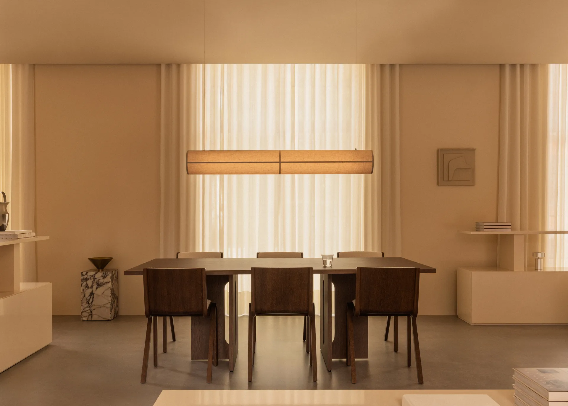 Hashira Linear κρεμαστό φωτιστικό, Raw Audo Copenhagen