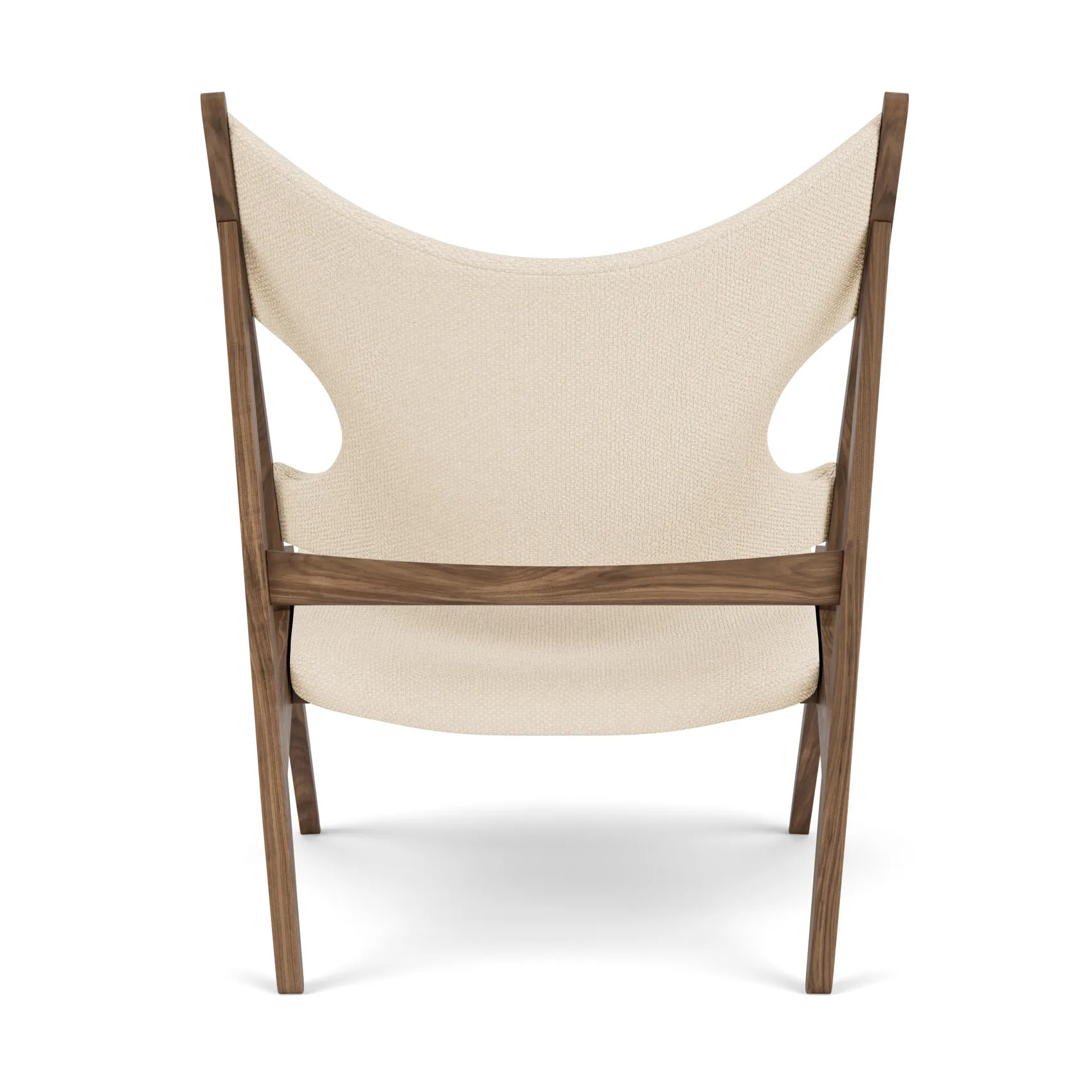 Knitting lounge πολυθρόνα, Walnut-Logan Jasmine Audo Copenhagen