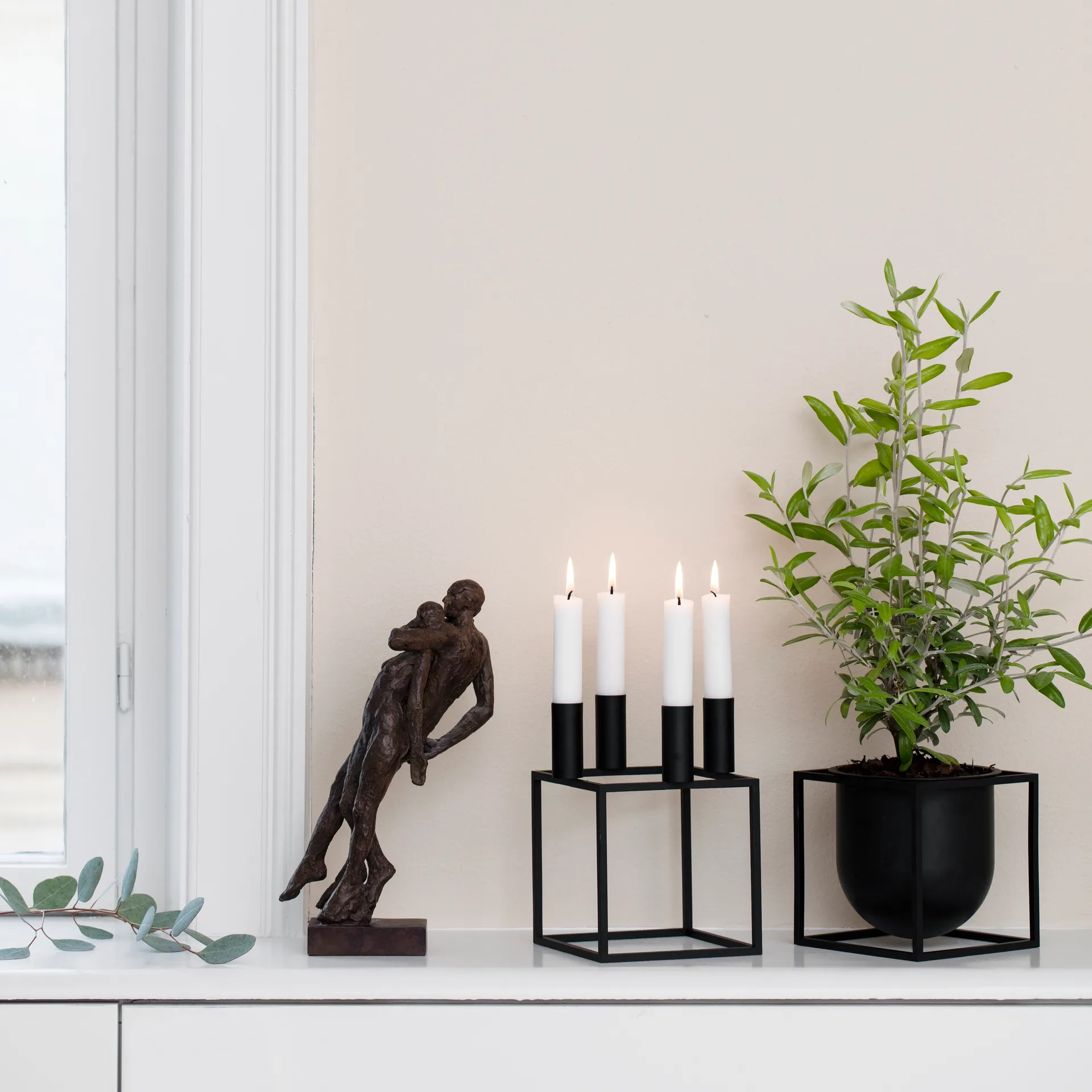 Kubus γλάστρα Ø14 cm, Μαύρο Audo Copenhagen