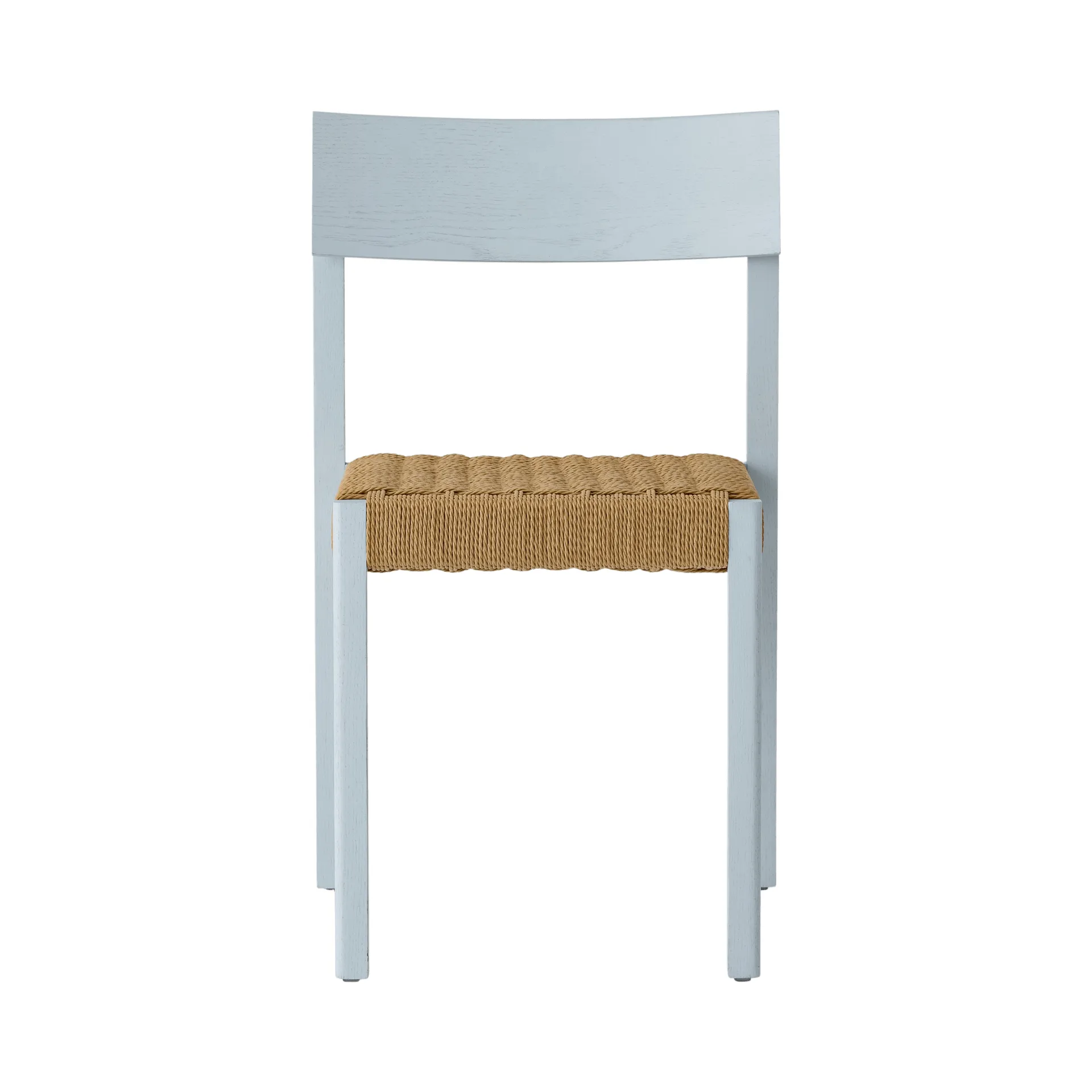 Mauro καρέκλα, Linen blue δρυς-φυσικά πλεγμένο κάθισμα Audo Copenhagen