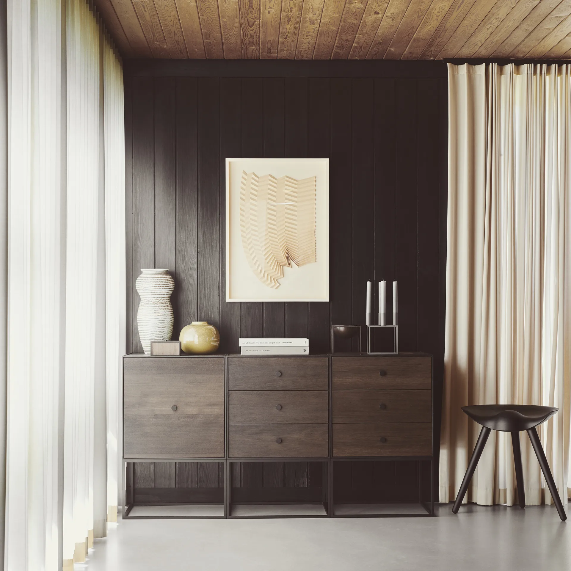 ML42 σκαμπό 48 cm, Καφέ λαδωμένη δρυς Audo Copenhagen