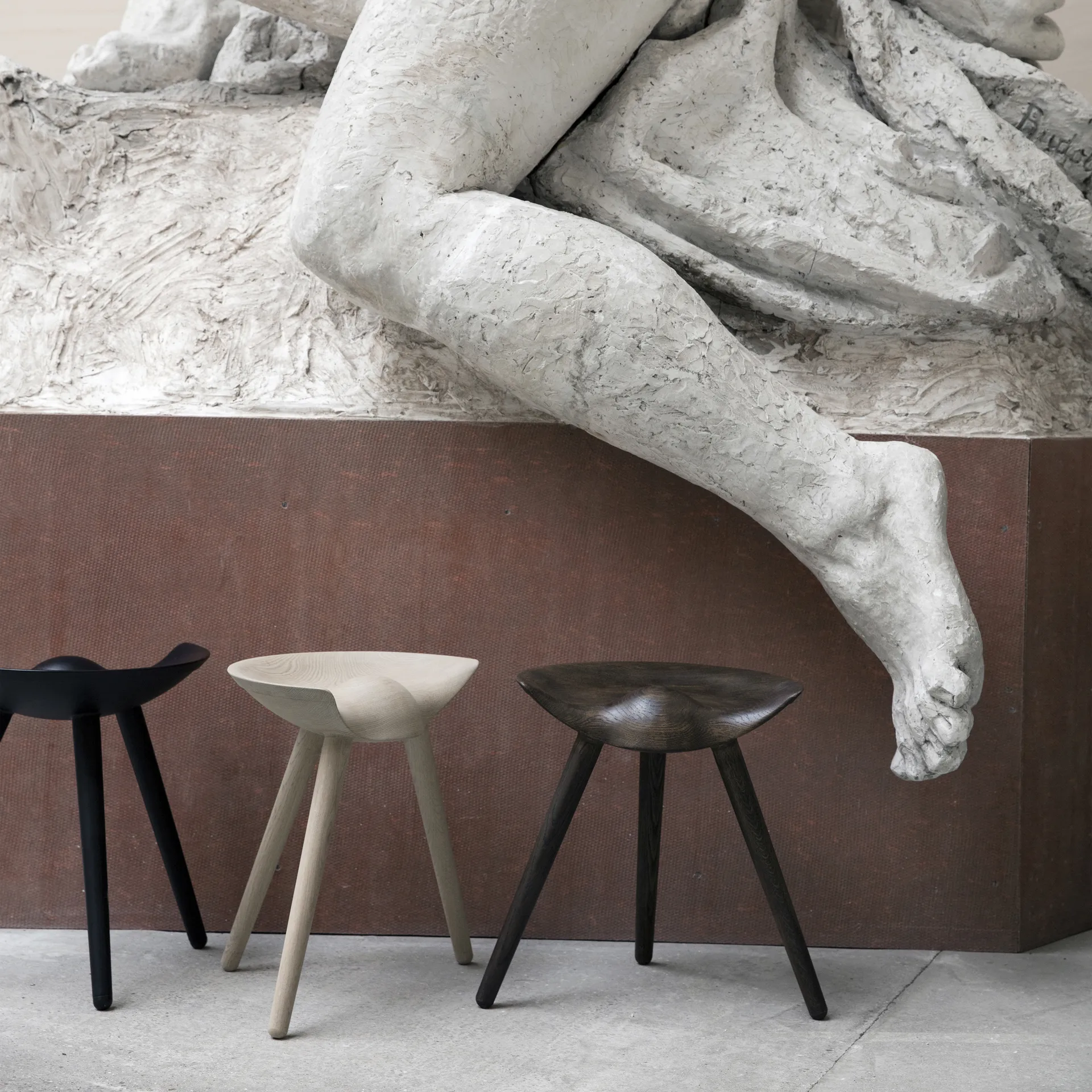 ML42 σκαμπό 48 cm, Καφέ λαδωμένη δρυς Audo Copenhagen