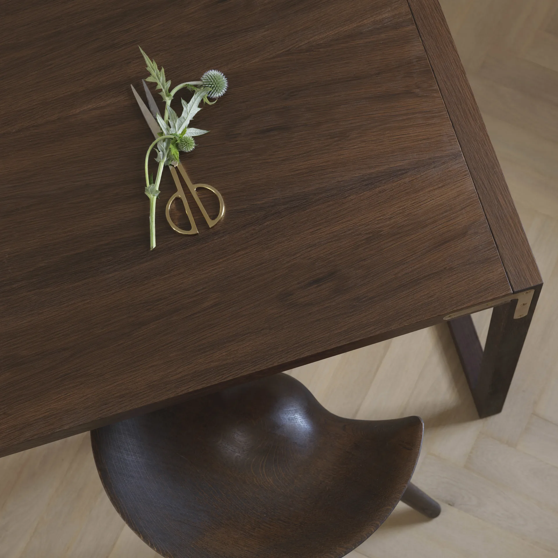 ML42 σκαμπό 69 cm, Καφέ λαδωμένη δρυς-χάλυβας Audo Copenhagen