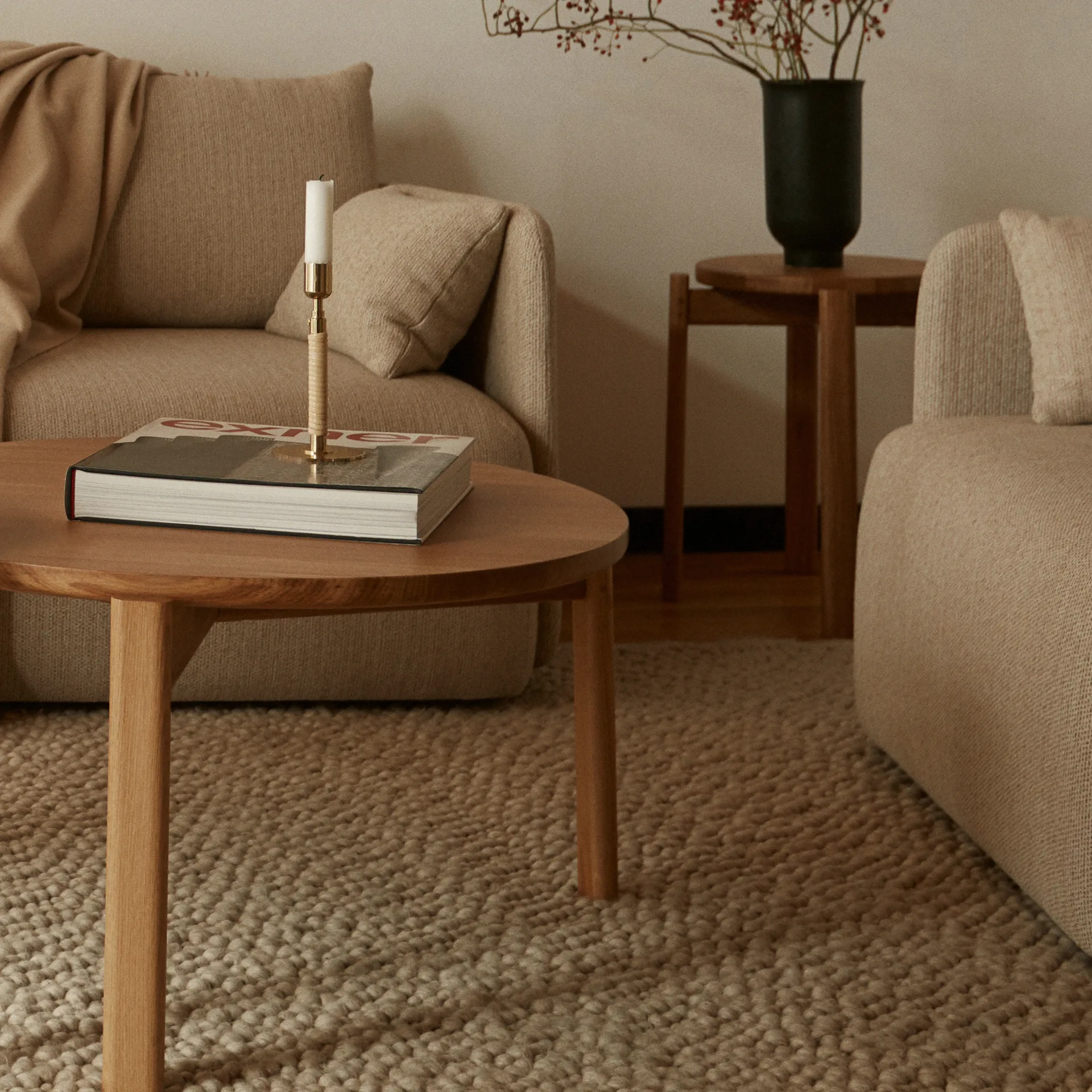 Passage τραπεζάκι του καφέ Ø70 cm, Δρυς Audo Copenhagen