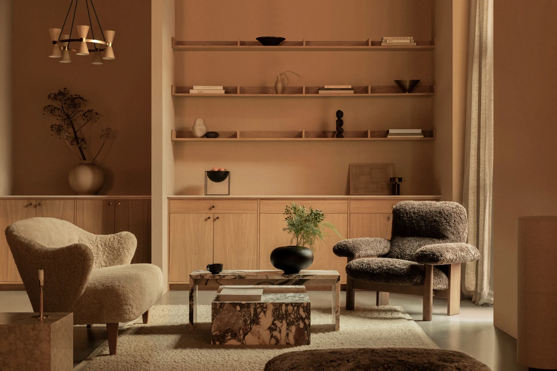 Τραπεζάκι σαλονιού Plinth, multi, rose, low Audo Copenhagen