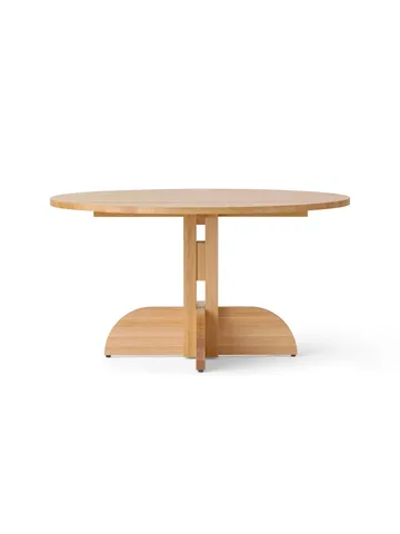 Puffin Dining Table τραπέζι φαγητού oak solid natural - Φυσική δρυς, Ø140 εκ. - Audo Copenhagen