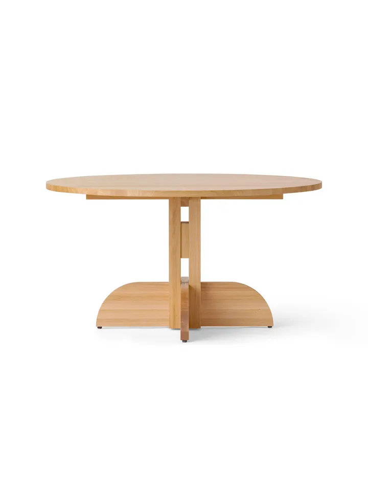 Puffin Dining Table τραπέζι φαγητού oak solid natural - Φυσική δρυς, Ø140 εκ. - Audo Copenhagen