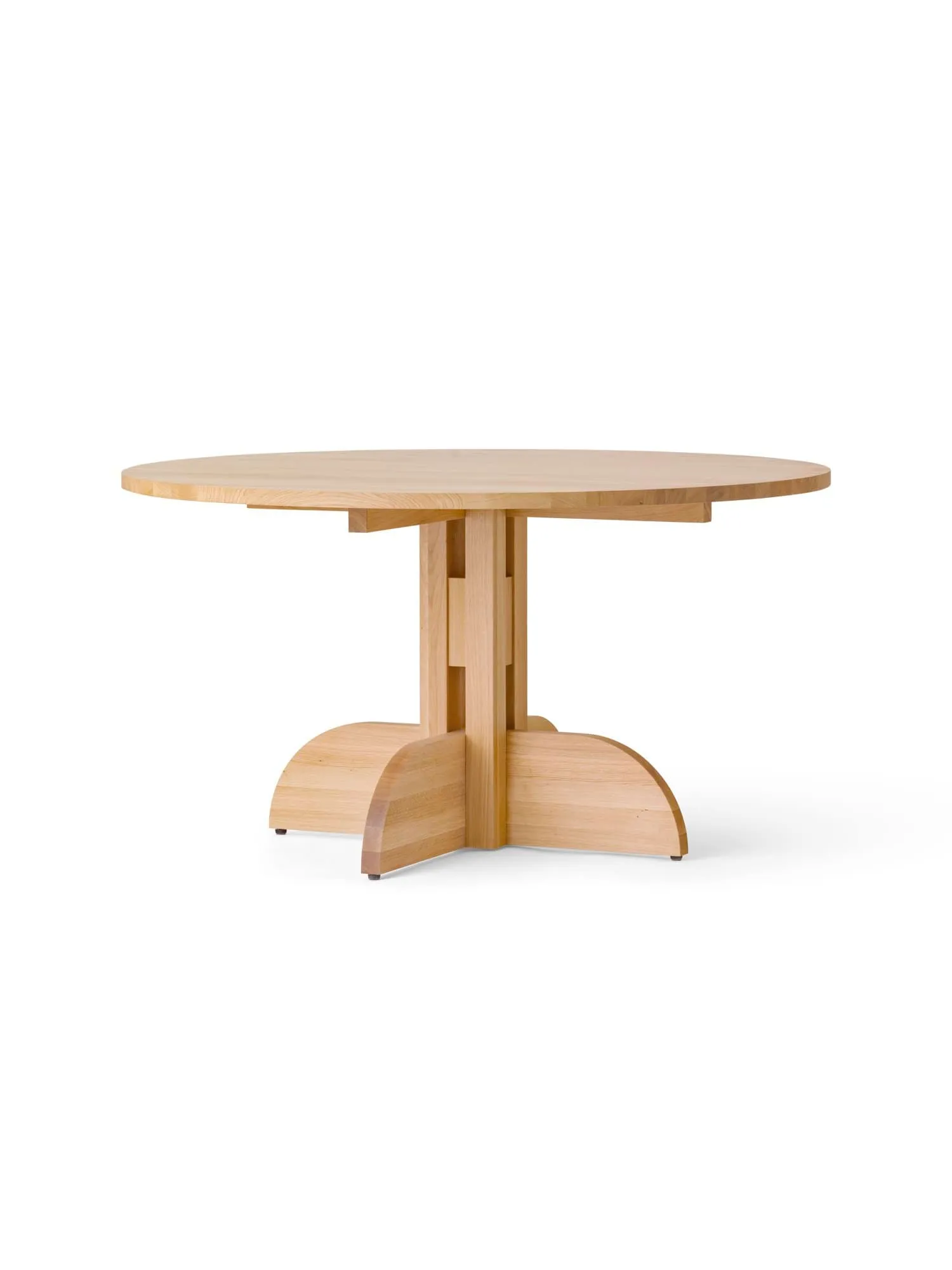 Puffin Dining Table τραπέζι φαγητού oak solid natural, Φυσική δρυς, Ø140 εκ. Audo Copenhagen