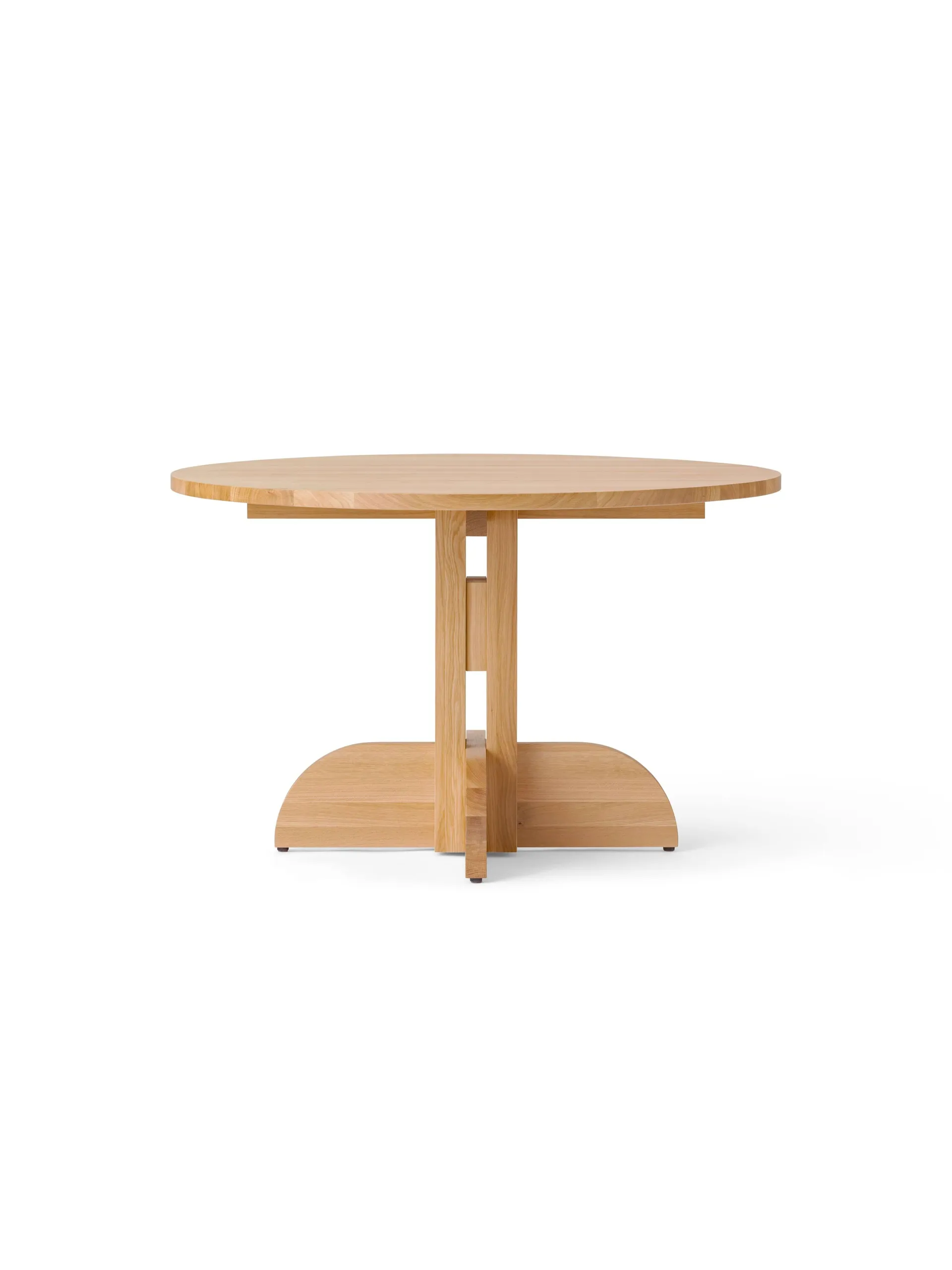 Puffin Dining Table τραπέζι φαγητού oak solid natural, Natural oak, Ø120 εκ. Audo Copenhagen