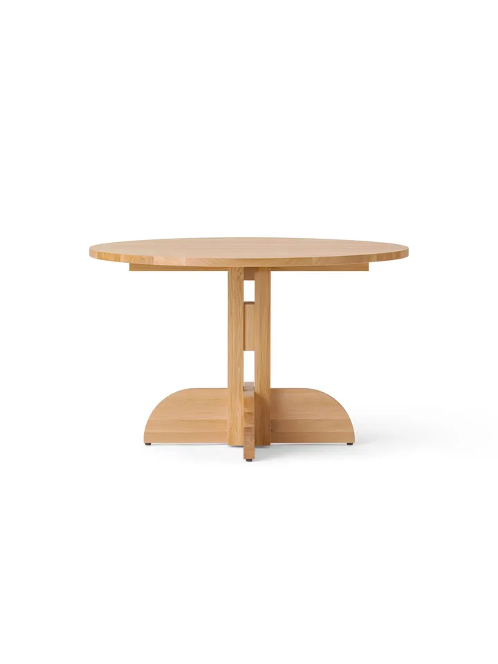 Puffin Dining Table τραπέζι φαγητού oak solid natural - Natural oak, Ø120 εκ. - Audo Copenhagen