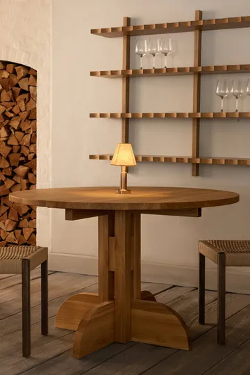 Puffin Dining Table τραπέζι φαγητού oak solid natural - Natural oak, Ø120 εκ. - Audo Copenhagen