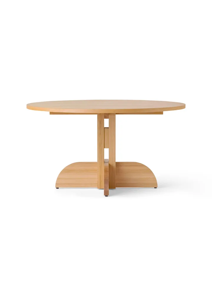 Puffin Dining Table τραπέζι Oak Veneer Natural - Φυσικό δρυς καπλαμάς, Ø140 εκ. - Audo Copenhagen